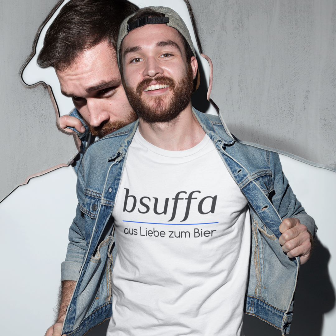 bsuffa, aus Liebe zum Bier - T-Shirt