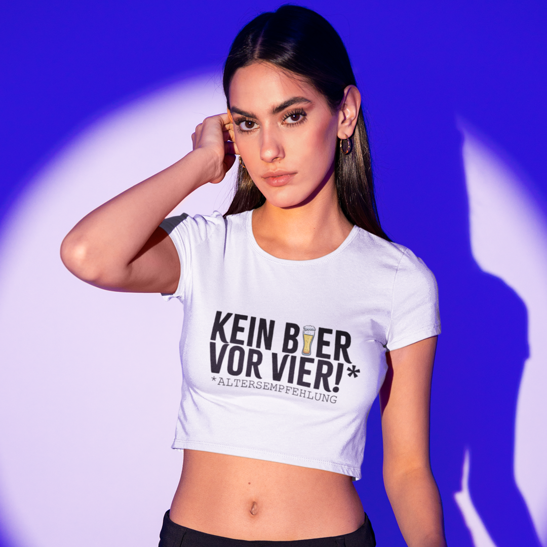 Kein Bier vor Vier - Cropped Tee