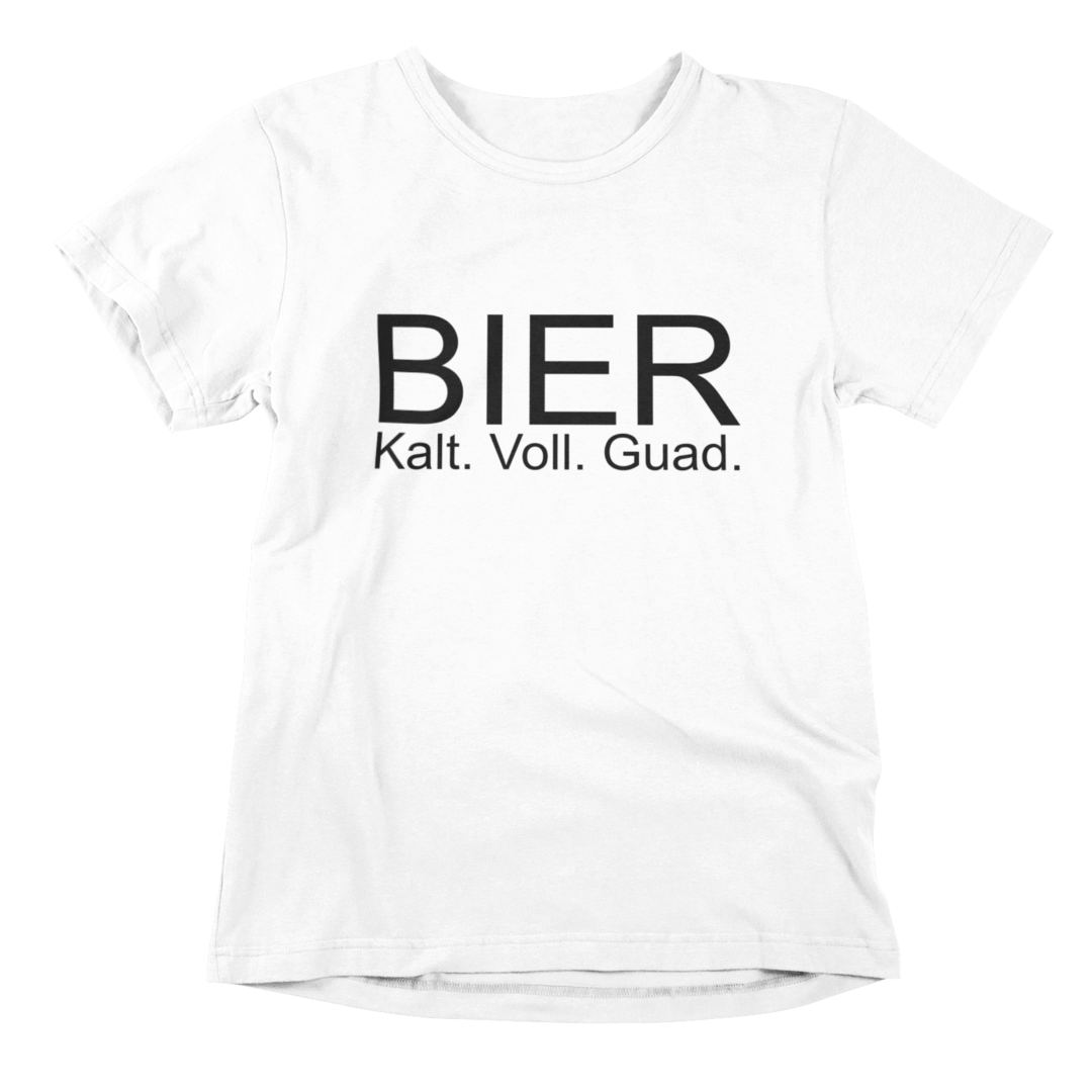 Bier Kalt. Voll. Guad. - T-Shirt